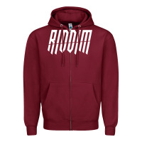 Burgundy riddim dubstep sweater  riddim jungle dubstep pullover hoodie Zipper Hoodie - linhVisuals