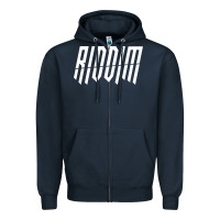 Navy riddim dubstep sweater  riddim jungle dubstep pullover hoodie Zipper Hoodie - linhVisuals
