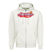 Oatmeal Heather Hardee's Zipper Hoodie - linhVisuals