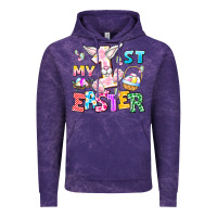 Cloud Purple My 1st Easter Vintage Hoodie - CowhideDigitalArt