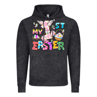 Vintage Black My 1st Easter Vintage Hoodie - CowhideDigitalArt
