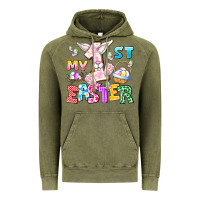 Vintage Olive My 1st Easter Vintage Hoodie - CowhideDigitalArt