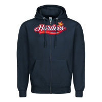 Navy Hardee's Zipper Hoodie - linhVisuals