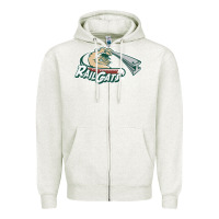 Oatmeal Heather gary sports Zipper Hoodie - linhVisuals