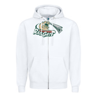 White gary sports Zipper Hoodie - linhVisuals