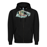 Black gary sports Zipper Hoodie - linhVisuals