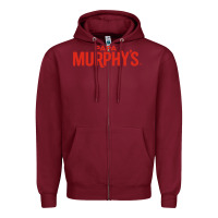 Burgundy Papa Murphy’s Zipper Hoodie - linhVisuals