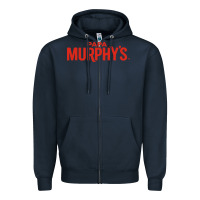 Navy Papa Murphy’s Zipper Hoodie - linhVisuals