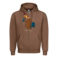 Chestnut Chicken Joe is a Vibe Zipper Hoodie - linhVisuals
