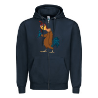 Navy Chicken Joe is a Vibe Zipper Hoodie - linhVisuals