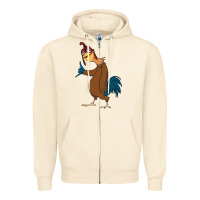 Sandshell Chicken Joe is a Vibe Zipper Hoodie - linhVisuals