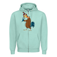 Seafoam Chicken Joe is a Vibe Zipper Hoodie - linhVisuals