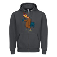 Smoke Chicken Joe is a Vibe Zipper Hoodie - linhVisuals