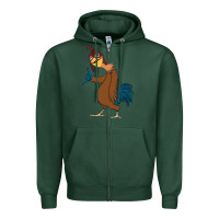 Sports Green Chicken Joe is a Vibe Zipper Hoodie - linhVisuals