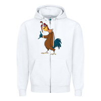 White Chicken Joe is a Vibe Zipper Hoodie - linhVisuals