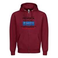 Burgundy funny anesthesia anesthesiologist crna nurse t shirt Zipper Hoodie - linhVisuals