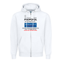 White funny anesthesia anesthesiologist crna nurse t shirt Zipper Hoodie - linhVisuals