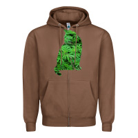 Chestnut funny cannabis & cat lover marijuana weed smoker art t shirt Zipper Hoodie - linhVisuals