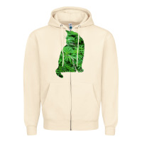 Sandshell funny cannabis & cat lover marijuana weed smoker art t shirt Zipper Hoodie - linhVisuals