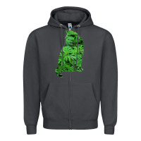 Smoke funny cannabis & cat lover marijuana weed smoker art t shirt Zipper Hoodie - linhVisuals