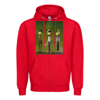 Red ajr green Zipper Hoodie - linhVisuals