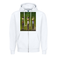 White ajr green Zipper Hoodie - linhVisuals