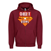 Burgundy cheez it, game Zipper Hoodie - linhVisuals