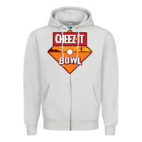 Dove Grey cheez it, game Zipper Hoodie - linhVisuals