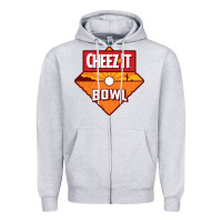 Heather Grey cheez it, game Zipper Hoodie - linhVisuals