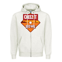 Oatmeal Heather cheez it, game Zipper Hoodie - linhVisuals