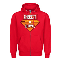 Red cheez it, game Zipper Hoodie - linhVisuals