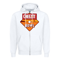 White cheez it, game Zipper Hoodie - linhVisuals