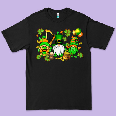 St. Patrick's Day Gnomes Premium Tee Designed By Oliviacreatesart