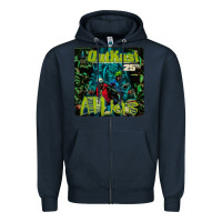 Navy outkast 25th Zipper Hoodie - linhVisuals