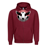 Burgundy waterlooblackhawks Zipper Hoodie - linhVisuals