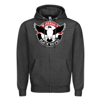 Charcoal Heather waterlooblackhawks Zipper Hoodie - linhVisuals