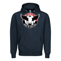 Navy waterlooblackhawks Zipper Hoodie - linhVisuals