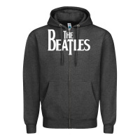 Charcoal Heather the beatels Zipper Hoodie - linhVisuals