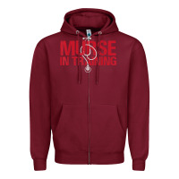 Burgundy funny male nurse murse in training t shirt Zipper Hoodie - linhVisuals