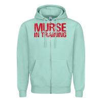Seafoam funny male nurse murse in training t shirt Zipper Hoodie - linhVisuals
