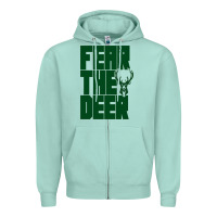 Seafoam bucks basket ball Zipper Hoodie - linhVisuals