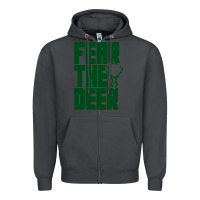 Smoke bucks basket ball Zipper Hoodie - linhVisuals