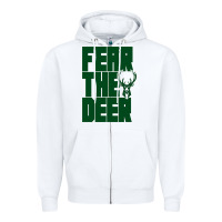 White bucks basket ball Zipper Hoodie - linhVisuals