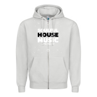 Dove Grey soulful house music deep house edm premium t shirt Zipper Hoodie - linhVisuals