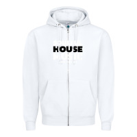 White soulful house music deep house edm premium t shirt Zipper Hoodie - linhVisuals