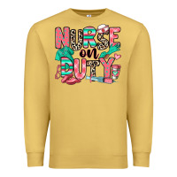 Antique Gold nurse on duty Premium Sweatshirt - RanaPortraitStore