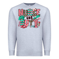 Heather Grey nurse on duty Premium Sweatshirt - RanaPortraitStore
