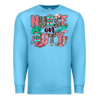 Ocean Blue nurse on duty Premium Sweatshirt - RanaPortraitStore