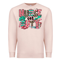 Pale Pink nurse on duty Premium Sweatshirt - RanaPortraitStore