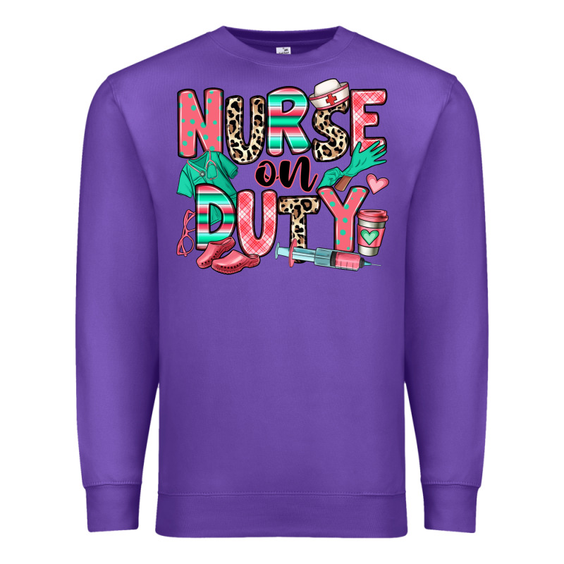Nurse On Duty Premium Sweatshirt by RanaPortraitStore | Teevron